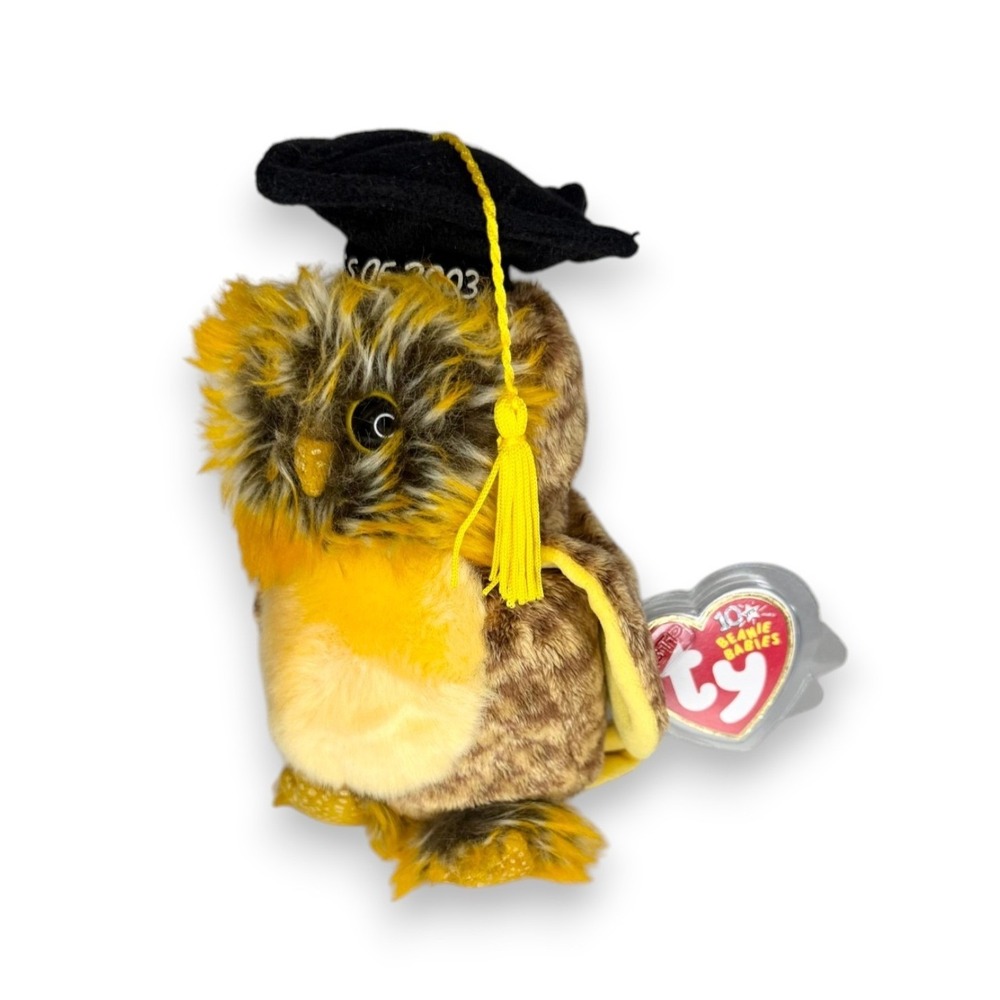 Smartest the Owl | Class of 2003 Graduate | Mint Heart Tag TY Beanie Baby